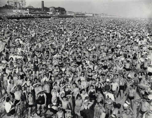 Crowd at Coney Island, 1940. Photo by Weegee.